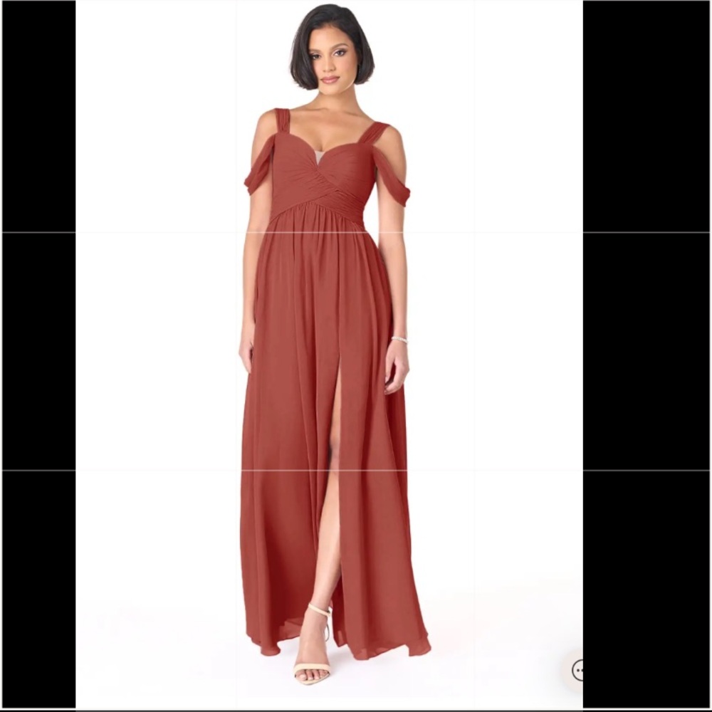 Azazie Lianne Formal Dress in Terracotta
